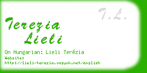 terezia lieli business card