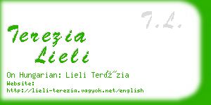 terezia lieli business card